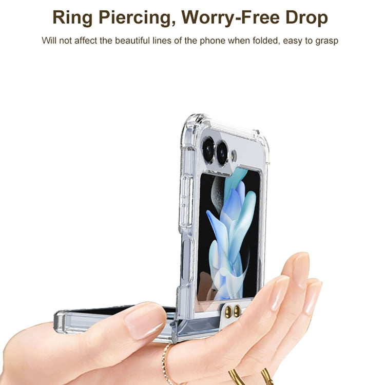 For Samsung Galaxy Z Flip5 GKK MagSafe Airbag Hinge Shockproof Phone Case with Ring Holder(Purple) - Galaxy Z Flip5 Cases by GKK | Online Shopping South Africa | PMC TechLife | Buy Now Pay Later Mobicred