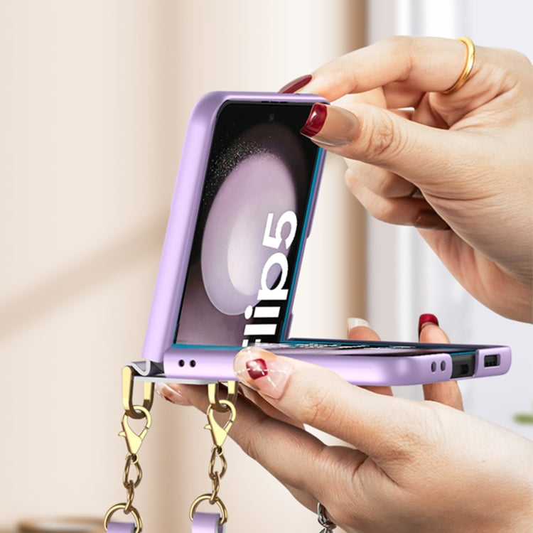 For Samsung Galaxy Z Flip5 GKK Ultra-thin Handbag Phone Case(Pink) - Galaxy Z Flip5 Cases by GKK | Online Shopping South Africa | PMC TechLife