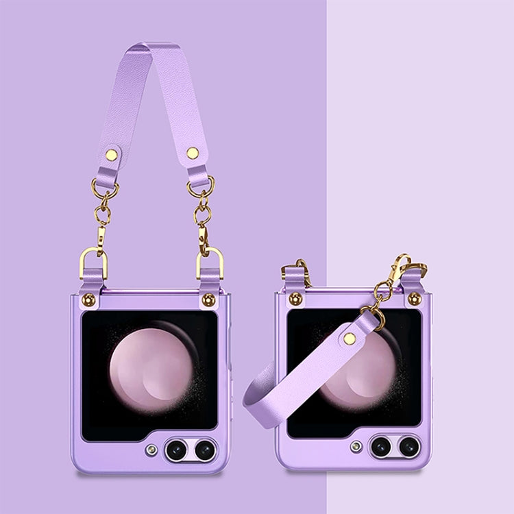 For Samsung Galaxy Z Flip5 GKK Ultra-thin Handbag Phone Case(Purple) - Galaxy Z Flip5 Cases by GKK | Online Shopping South Africa | PMC TechLife | Buy Now Pay Later Mobicred