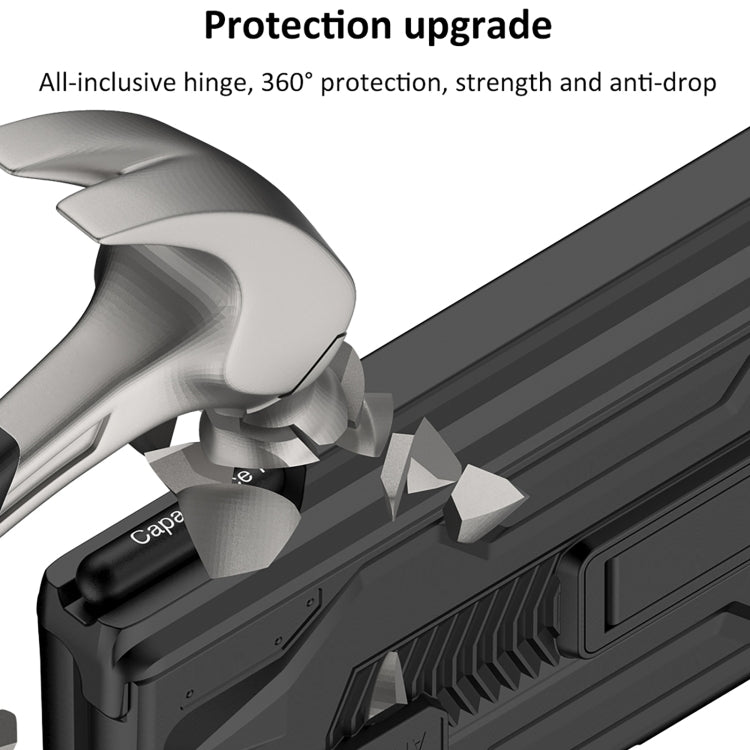For Samsung Galaxy Z Fold2 GKK Integrated Folding Battle Shell PC Phone Case with Pen Box(Green) - free shipping - PMC TechLife - Order now!
