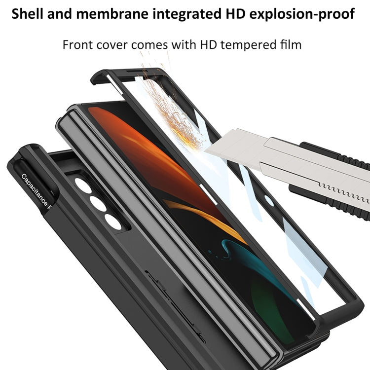 For Samsung Galaxy Z Fold2 GKK Integrated Folding Battle Shell PC Phone Case with Pen Box(Grey) - free shipping - PMC TechLife - Order now!