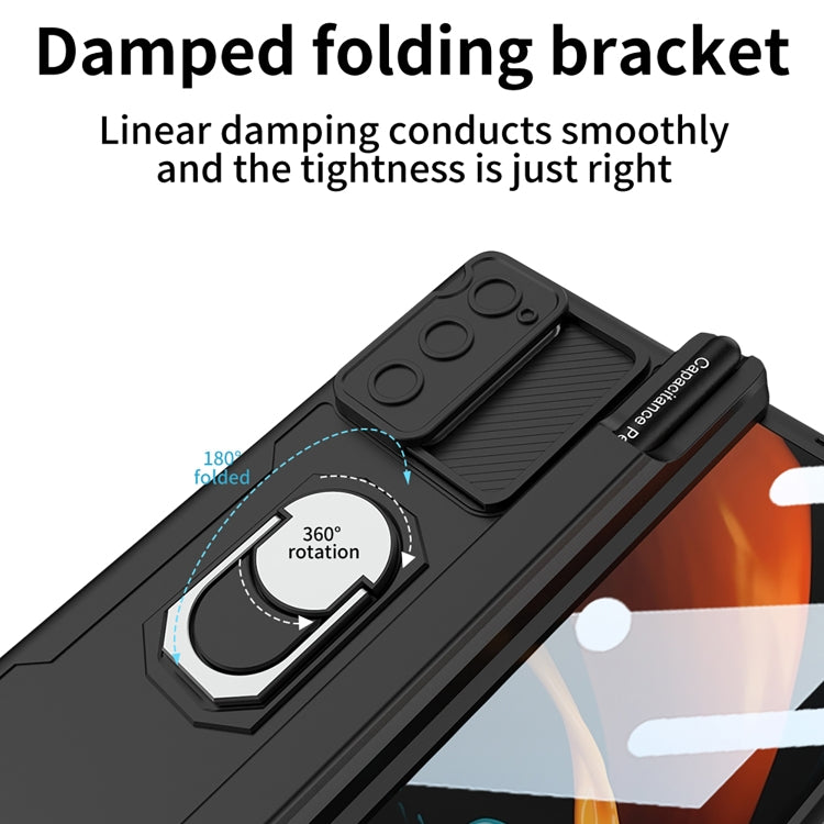 For Samsung Galaxy Z Fold2 GKK Integrated Folding Armored Shell PC Phone Case with Pen Box(Green) - free shipping - PMC TechLife - Order now!