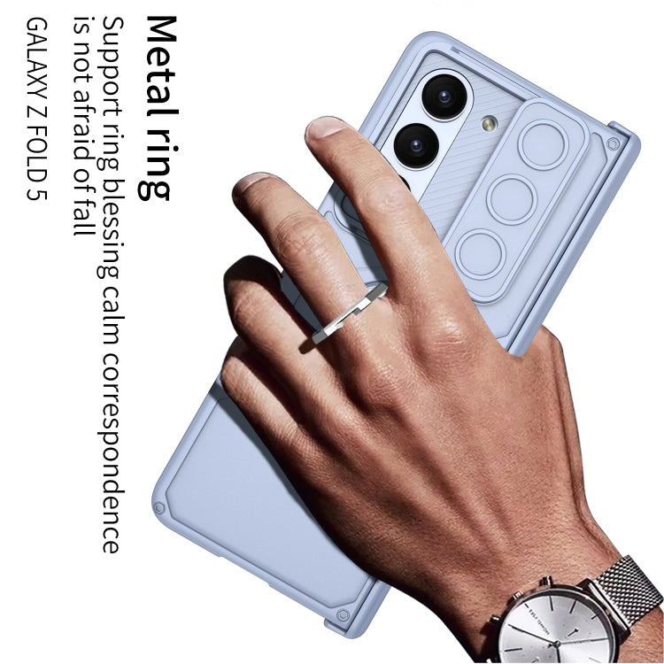For Samsung Galaxy Z Fold5 GKK Integrated Folding Armored Shell PC Phone Case(Blue) - free shipping - PMC TechLife - Order now!