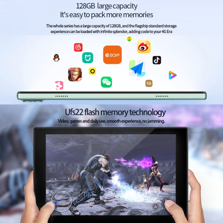 BDF P50 4G LTE Tablet PC 10.1 inch, 8GB+128GB, Android 11 MTK6755 Octa Core, Support Dual SIM, EU Plug(Silver) - free shipping - PMC TechLife - Order now!