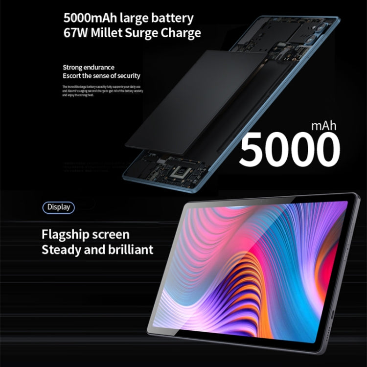 BDF P60 4G LTE Tablet PC 10.1 inch, 8GB+256GB, Android 12 MTK6762 Octa Core, Support Dual SIM, EU Plug(Blue) - free shipping - PMC TechLife - Order now!