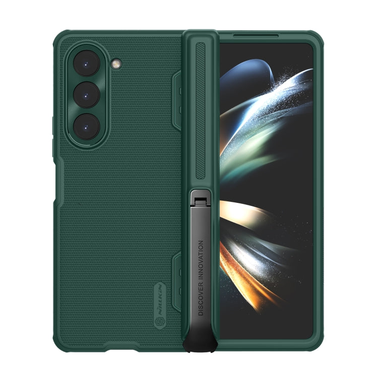 For Samsung Galaxy Z Fold5 NILLKIN Frosted Fold PC + TPU Phone Case with Holder(Green) - free shipping - PMC TechLife - Order now!