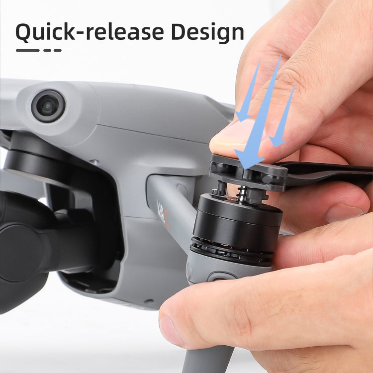 For DJI Air 3 Sunnylife 8747F Low Noise Quick-release Propellers, Style:2 Pairs Silverr Tip - DIY Propeller by Sunnylife | Online Shopping South Africa | PMC TechLife