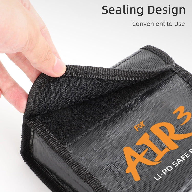 For DJI Air 3 Sunnylife Battery Explosion-proof Safe Bag Protective Li-Po Safe Bag For 3pcs Batteries - Carry Cases & Bags by Sunnylife | Online Shopping South Africa | PMC TechLife | Buy Now Pay Later Mobicred
