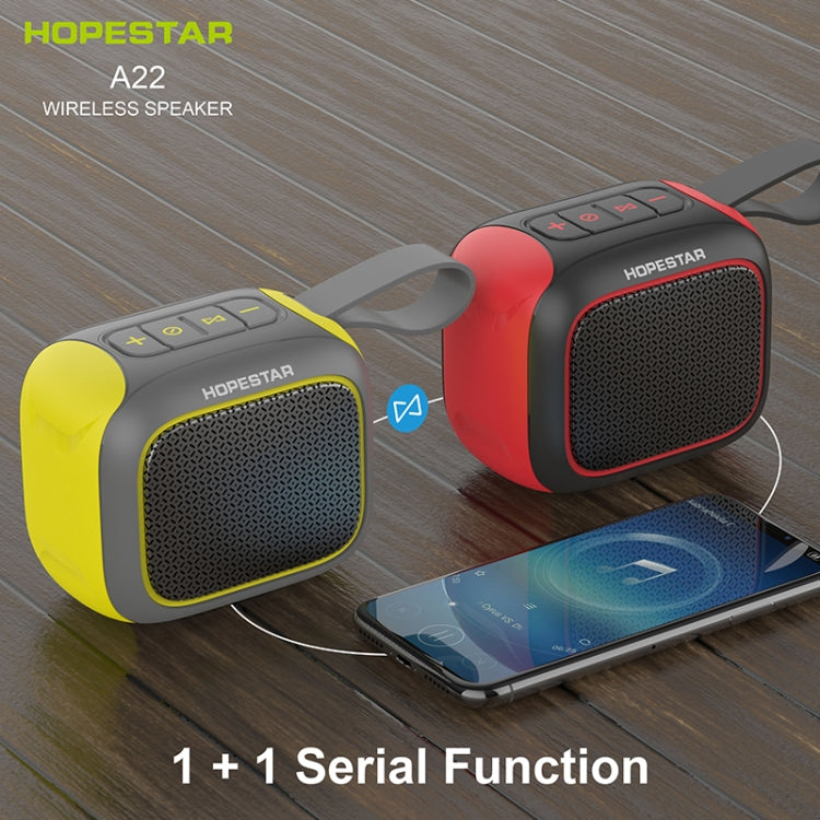 HOPESTAR A22 IPX6 Waterproof Portable Bluetooth Speaker Outdoor Subwoofer(Blue Red) - free shipping - PMC TechLife - Order now!
