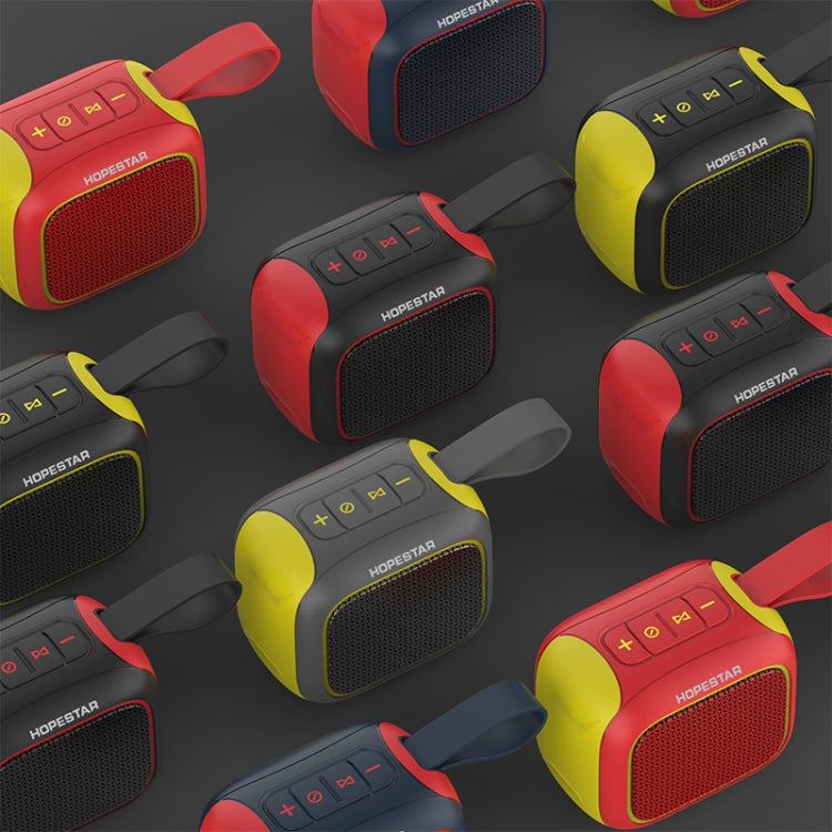 HOPESTAR A22 IPX6 Waterproof Portable Bluetooth Speaker Outdoor Subwoofer(Blue Red) - free shipping - PMC TechLife - Order now!