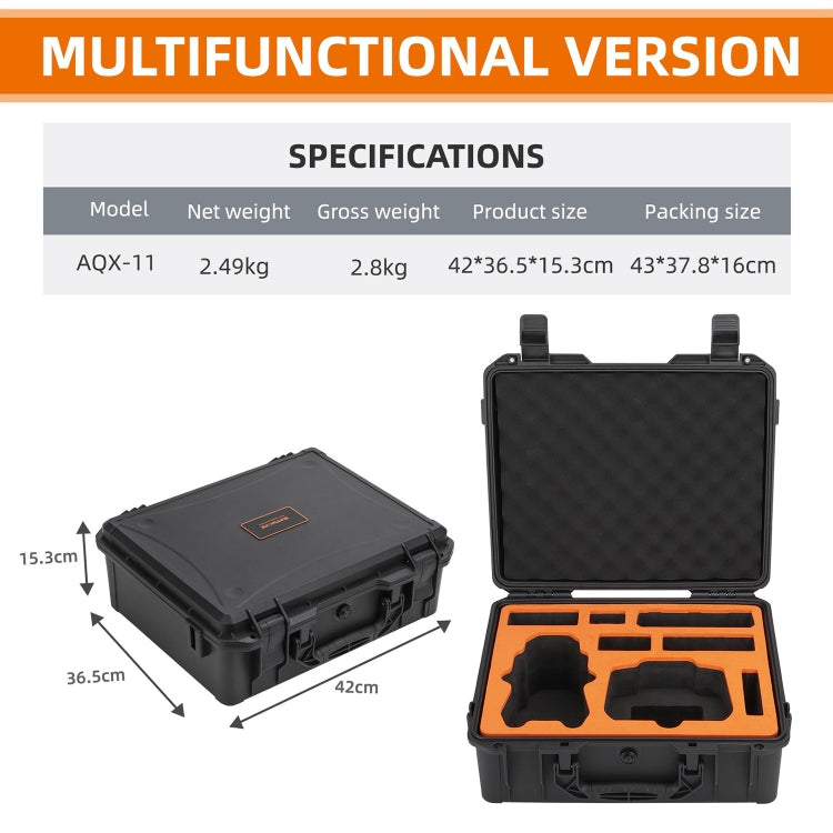 For DJI Air 3 Sunnylife Safety Carrying Case Large Capacity Waterproof Shock-proof Hard Travel Case Multi-battery Flying Version - free shipping - PMC TechLife - Order now!