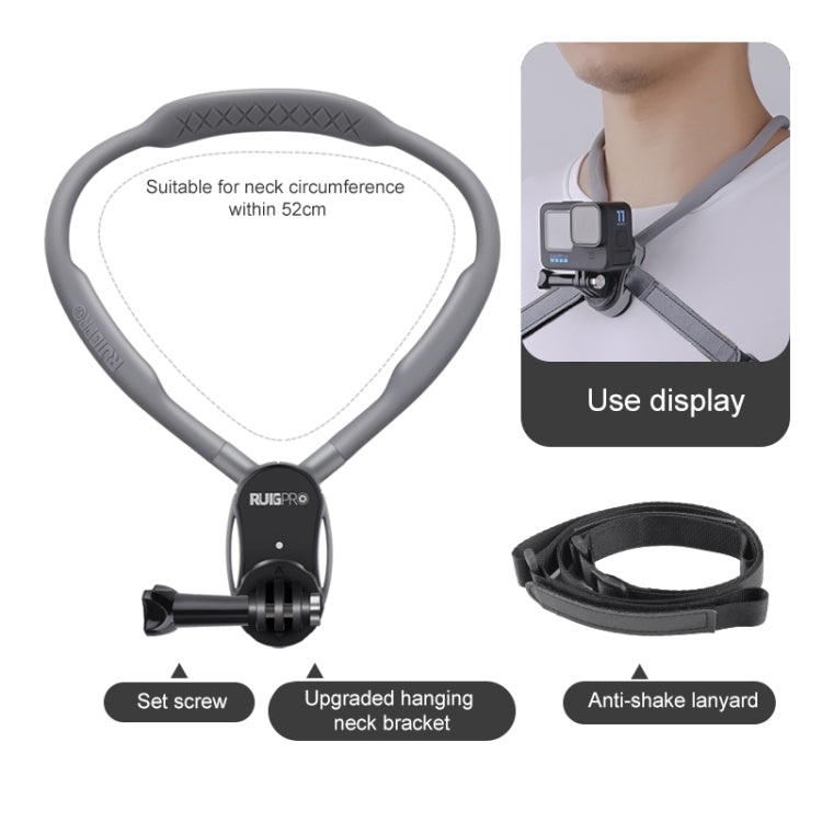 RUIGPRO Lazy Neck Bracket POV View Mount Standard with Strap - Holder by RUIGPRO | Online Shopping South Africa | PMC TechLife | Buy Now Pay Later Mobicred