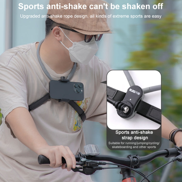 RUIGPRO Lazy Neck Bracket POV View Mount With Phone Clamp & Adapter - Holder by RUIGPRO | Online Shopping South Africa | PMC TechLife
