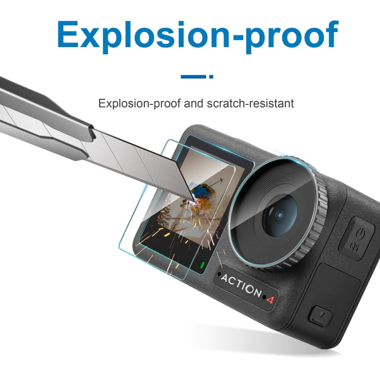 For DJI Osmo Action 4 STARTRC 3 in 1 Lens Protector Front and Rear Screen Tempered Glass Films(2 Sets) - Protective Film & Stickers by STARTRC | Online Shopping South Africa | PMC TechLife | Buy Now Pay Later Mobicred