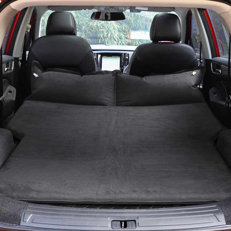 Universal Car Suede Sleeping Mat Mattress Off-road SUV Trunk Travel Inflatable Mattress Air Bed, Size:180 x 130 x 102cm(Black) - Seat Accessories by PMC TechLife | Online Shopping South Africa | PMC TechLife