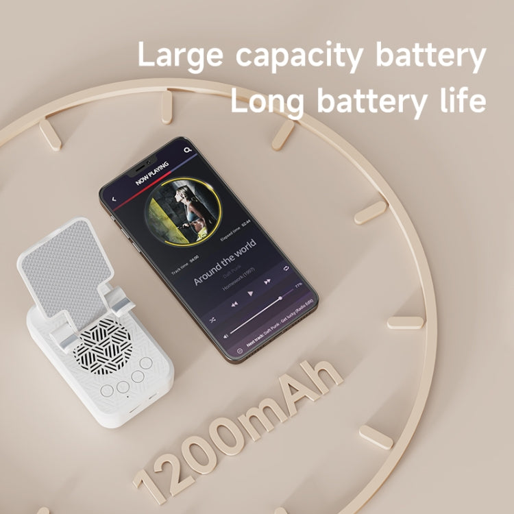 Zealot Z7 2 in 1 Foldable Phone Holder with Wireless Bluetooth Speaker(White) - Desktop Holder by ZEALOT | Online Shopping South Africa | PMC TechLife | Buy Now Pay Later Mobicred