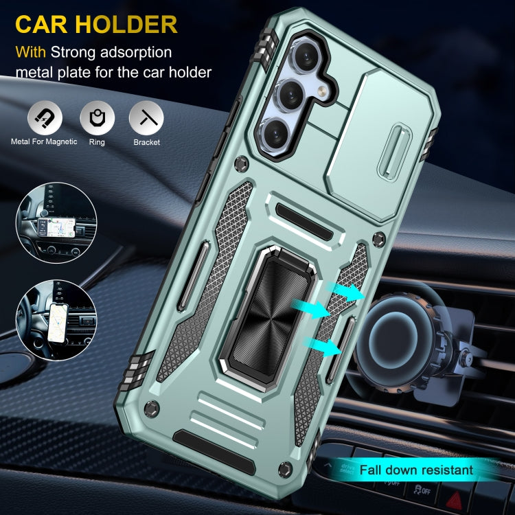For Samsung Galaxy A54 Armor PC + TPU Camera Shield Phone Case(Alpine Green) - free shipping - PMC TechLife - Order now!