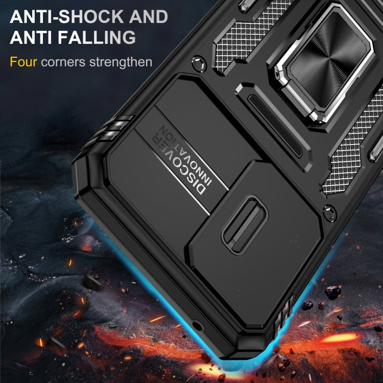 For Samsung Galaxy S23 FE 5G Armor PC + TPU Camera Shield Phone Case(Black) - free shipping - PMC TechLife - Order now!