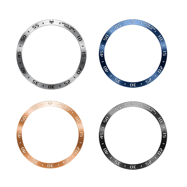For Samsung Galaxy Watch6 Classic 47mm A Style Smart Watch Steel Ring Protective Frame(Rose Gold) - Watch Cases by PMC TechLife | Online Shopping South Africa | PMC TechLife