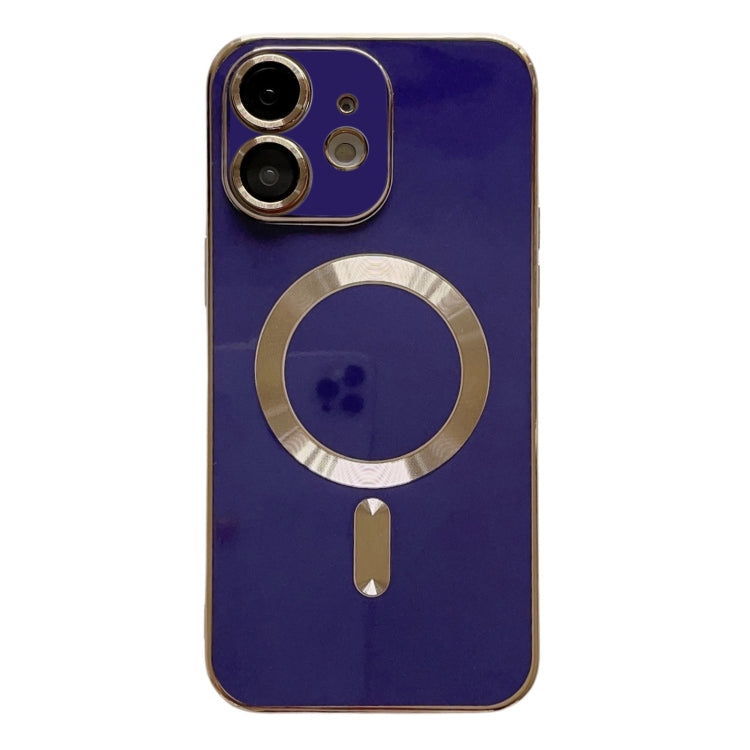 For iPhone 11 Magsafe Plating TPU Phone Case with Lens Film(Blue) - free shipping - PMC TechLife - Order now!