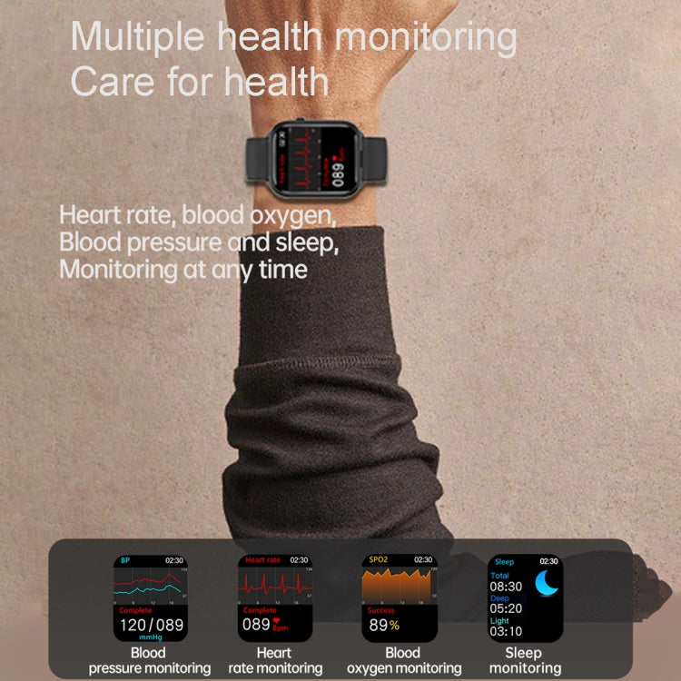 X8S 1.8 inch Screen 2 in 1 TWS Earphone Smart Watch, Support Bluetooth Call / Heart Rate / Blood Oxygen Monitoring(Black) - Smart Watches by PMC TechLife | Online Shopping South Africa | PMC TechLife