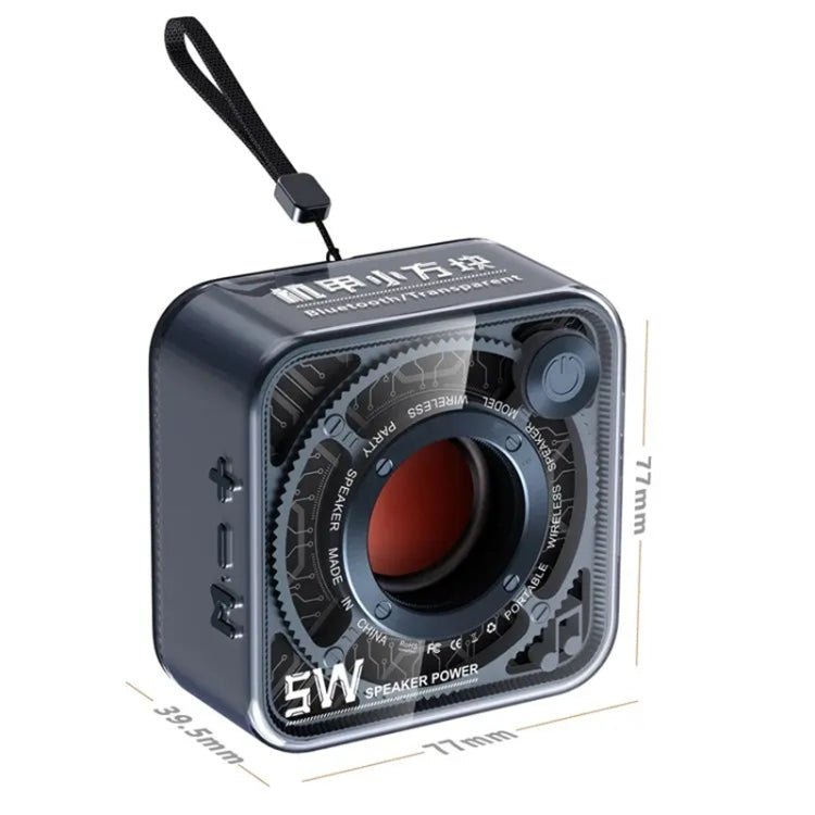 T&G DW12 Portable Mini Wireless Bluetooth Speaker Transparent Subwoofer Support TF Card(Pink) - Mini Speaker by T&G | Online Shopping South Africa | PMC TechLife | Buy Now Pay Later Mobicred