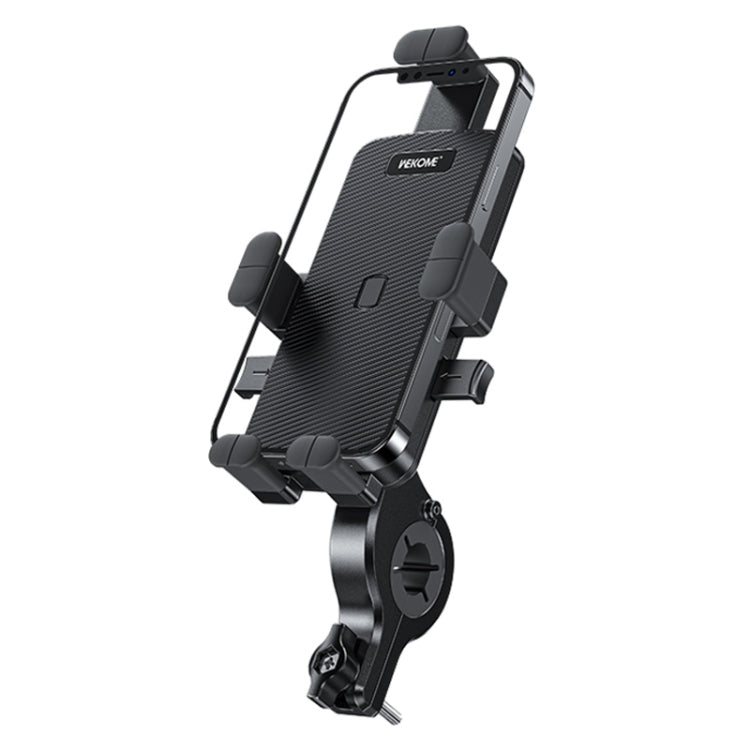 WK WA-S57 Pop Power Series Mechanical Motorcycle Phone Holder(Black) - Holder by WK | Online Shopping South Africa | PMC TechLife