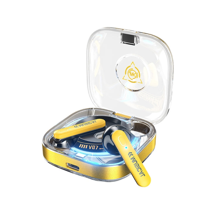 WK V07 Vanguard Series Starshards Wireless Bluetooth Earphone(Yellow) - free shipping - PMC TechLife - Order now!