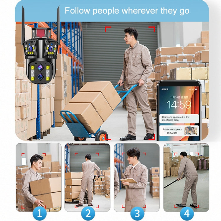 DF-3HBJ 8MP HD IP66 Waterproof Outdoor WiFi IP Camera Support  Dual Light Source / Outside Lamp, Plug:US Plug - free shipping - PMC TechLife - Order now!