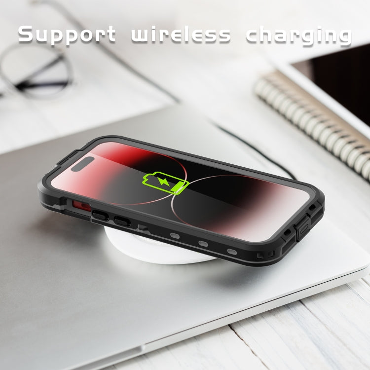 For iPhone 15 Pro Max RedPepper IP68 Waterproof MagSafe Phone Case(Black) - free shipping - PMC TechLife - Order now!