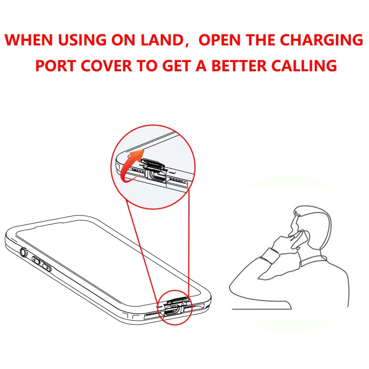 For iPhone 15 Pro Max RedPepper IP68 Waterproof MagSafe Phone Case(Black) - free shipping - PMC TechLife - Order now!