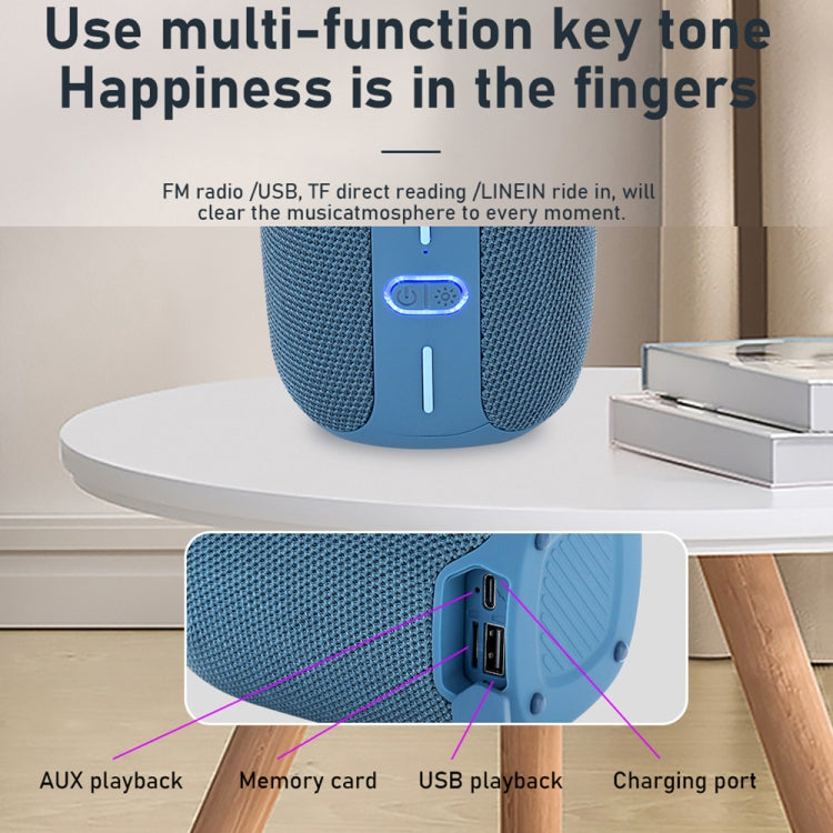 T&G TG-658 Outdoor USB High Power 8W Heavy Bass Wireless Bluetooth Speaker(Blue) - Mini Speaker by T&G | Online Shopping South Africa | PMC TechLife | Buy Now Pay Later Mobicred