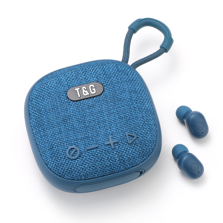 T&G TG-813 2 in 1 TWS Bluetooth Speaker Earphone with Charging Box(Blue) - Mini Speaker by T&G | Online Shopping South Africa | PMC TechLife | Buy Now Pay Later Mobicred