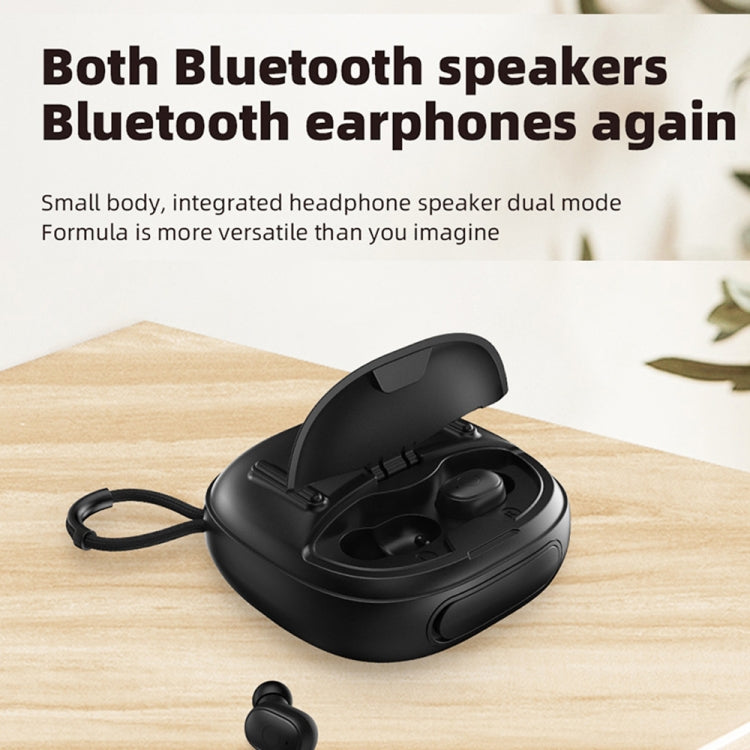 T&G TG-813 2 in 1 TWS Bluetooth Speaker Earphone with Charging Box(Black) - Mini Speaker by T&G | Online Shopping South Africa | PMC TechLife | Buy Now Pay Later Mobicred