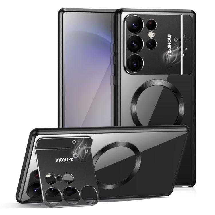 For Samsung Galaxy S24 Ultra 5G Aromatherapy Holder Single-sided MagSafe Magnetic Phone Case(Black) - Galaxy S24 Ultra 5G Cases by PMC TechLife | Online Shopping South Africa | PMC TechLife