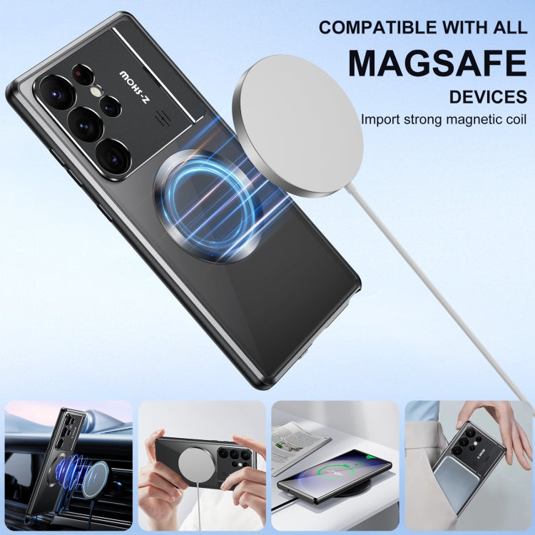 For Samsung Galaxy S24 Ultra 5G Aromatherapy Holder Single-sided MagSafe Magnetic Phone Case(Silver) - Galaxy S24 Ultra 5G Cases by PMC TechLife | Online Shopping South Africa | PMC TechLife
