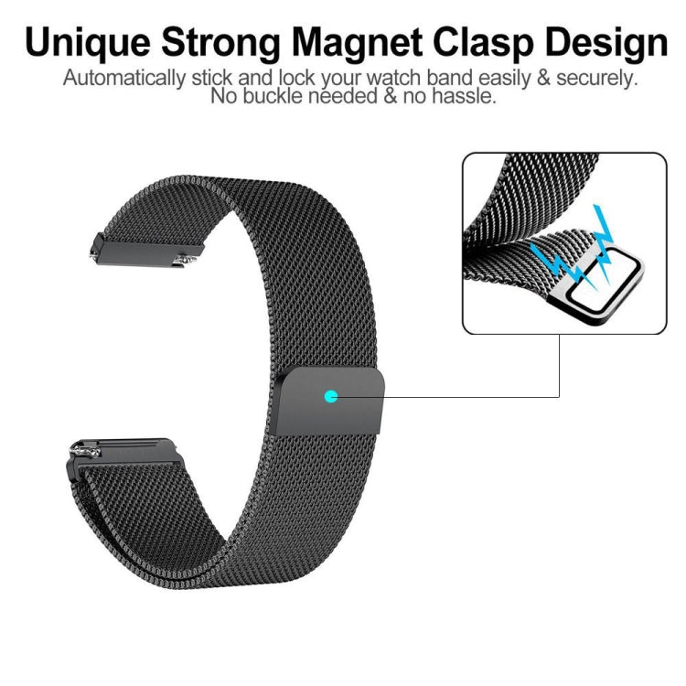 For Fitbit Versa 2 / Fitbit Versa / Fitbit Versa Lite Milanese Watch Band,, Small Size: 2.3x22.5cm(Rose Gold) - Watch Bands by PMC TechLife | Online Shopping South Africa | PMC TechLife | Buy Now Pay Later Mobicred