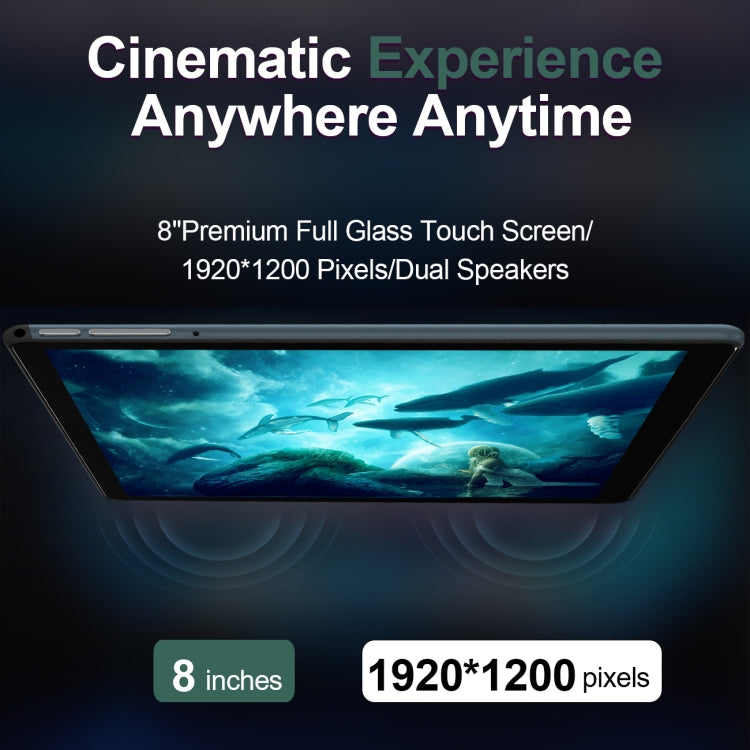 BDF P8 3G Phone Call Tablet PC 8.0 inch, 4GB+64GB, Android 10.0 MTK8321 Octa Core, Support Dual SIM, EU Plug(Silver) - free shipping - PMC TechLife - Order now!