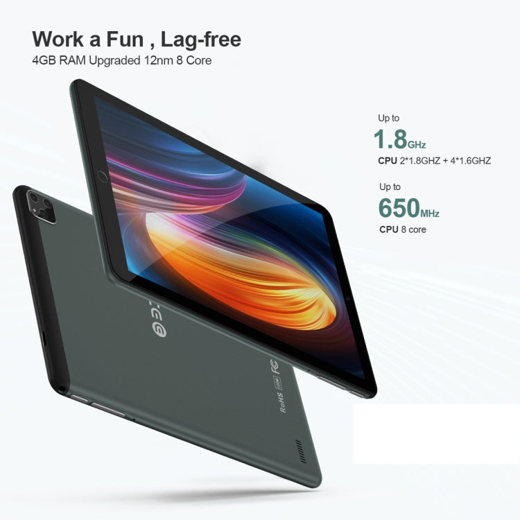 BDF P8 3G Phone Call Tablet PC 8.0 inch, 4GB+64GB, Android 10.0 MTK8321 Octa Core, Support Dual SIM, EU Plug(Black) - free shipping - PMC TechLife - Order now!