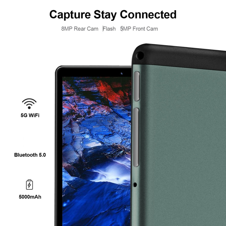 BDF P8 3G Phone Call Tablet PC 8.0 inch, 4GB+64GB, Android 10.0 MTK8321 Octa Core, Support Dual SIM, EU Plug(Black) - free shipping - PMC TechLife - Order now!