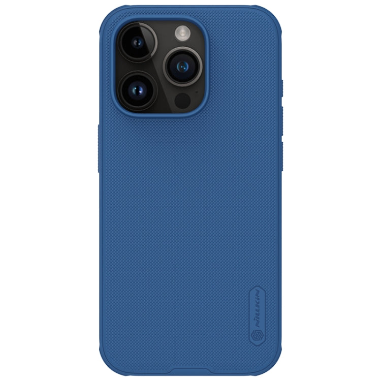 For iPhone 15 Pro NILLKIN Frosted Shield Pro PC + TPU Phone Case(Blue) - free shipping - PMC TechLife - Order now!