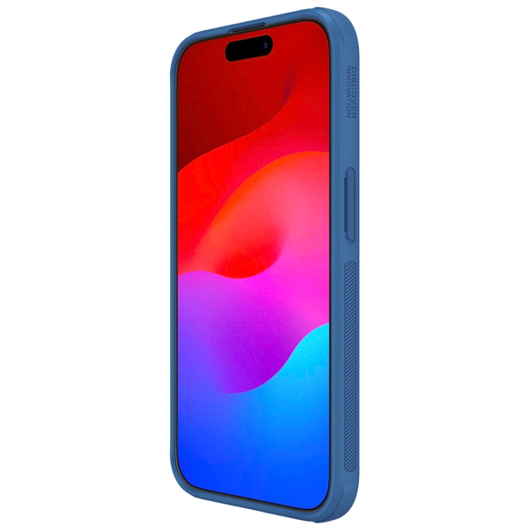 For iPhone 15 Pro NILLKIN Frosted Shield Pro PC + TPU Phone Case(Blue) - free shipping - PMC TechLife - Order now!