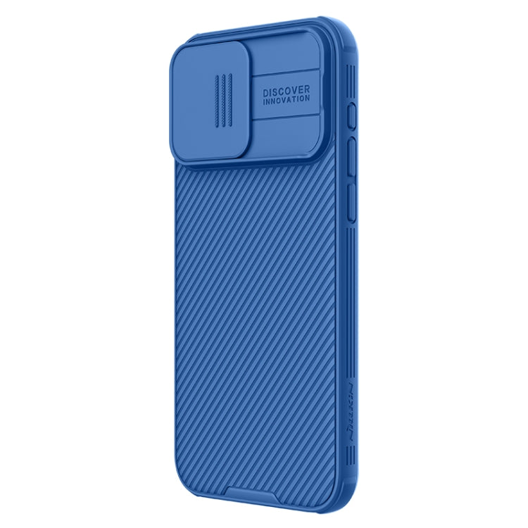 For iPhone 15 Pro NILLKIN CamShield Pro Magnetic Magsafe Phone Case(Blue) - iPhone 15 Pro Cases by NILLKIN | Online Shopping South Africa | PMC TechLife | Buy Now Pay Later Mobicred