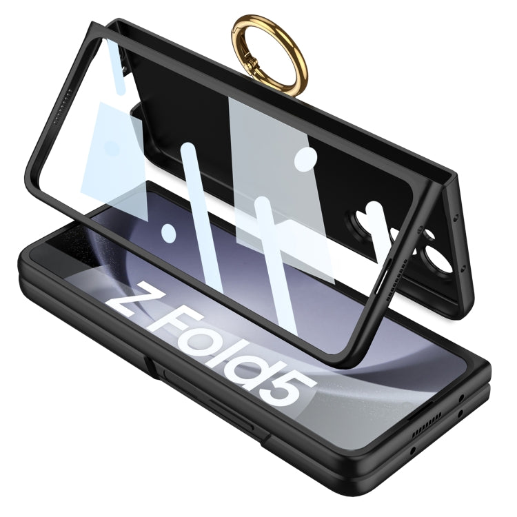 For Samsung Galaxy Z Fold5 GKK Ultra-thin Triaxial Ring Holder PC Phone Case(Wine Red) - free shipping - PMC TechLife - Order now!