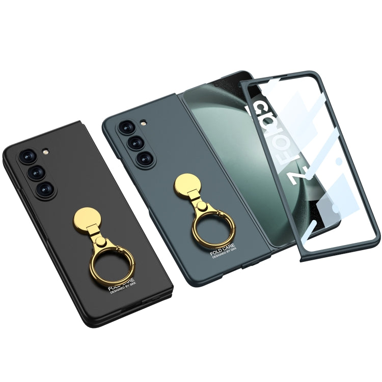 For Samsung Galaxy Z Fold5 GKK Ultra-thin Triaxial Ring Holder PC Phone Case(Wine Red) - free shipping - PMC TechLife - Order now!