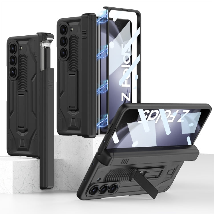 For Samsung Galaxy Z Fold5 GKK Integrated Folding Battle Shell PC Phone Case with Pen Box(Black) - free shipping - PMC TechLife - Order now!
