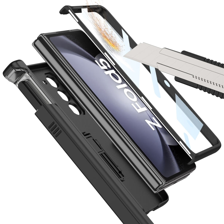 For Samsung Galaxy Z Fold5 GKK Integrated Folding Battle Shell PC Phone Case with Pen Box(Black) - free shipping - PMC TechLife - Order now!