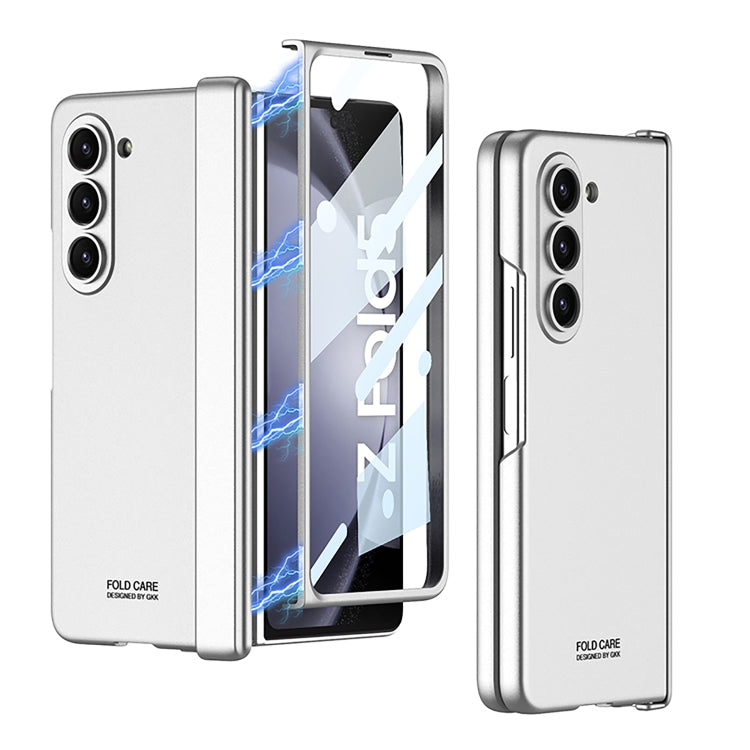 For Samsung Galaxy Z Fold5 GKK Integrated Magnetic Folding Hinge All-inclusive Phone Case(Silver) - Galaxy Z Fold5 Cases by GKK | Online Shopping South Africa | PMC TechLife | Buy Now Pay Later Mobicred