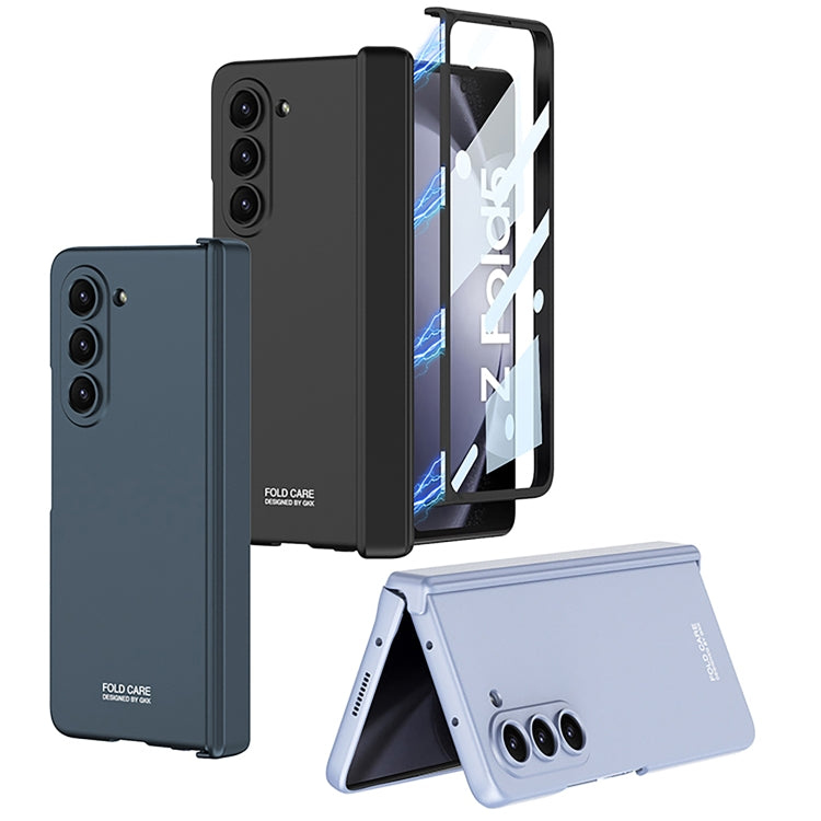 For Samsung Galaxy Z Fold5 GKK Integrated Magnetic Folding Hinge All-inclusive Phone Case(Silver) - Galaxy Z Fold5 Cases by GKK | Online Shopping South Africa | PMC TechLife | Buy Now Pay Later Mobicred
