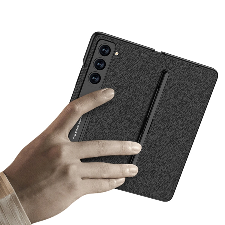 For Samsung Galaxy Z Fold5 GKK Flip Leather All-Inclusive Phone Case with Pen Holder(Green) - free shipping - PMC TechLife - Order now!